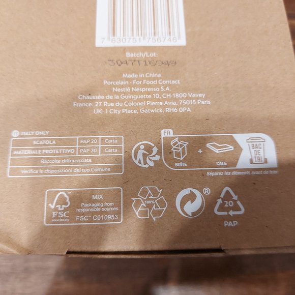 x2 Nespresso Barista Medium Cappuccino Cups - Picture 7 of 8